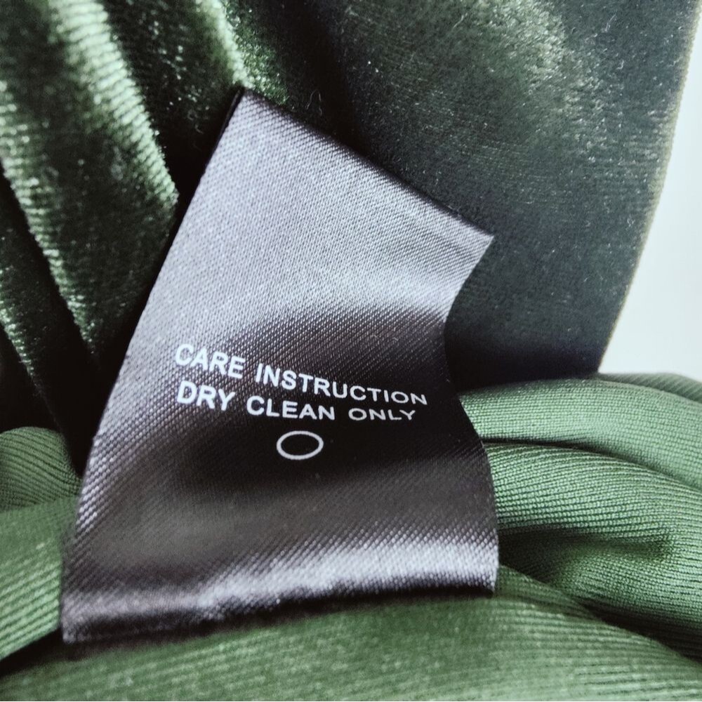 NWT Majorelle Asbury Mini Bodycon Green Velvet Dress, Sz M - Picture 14 of 14